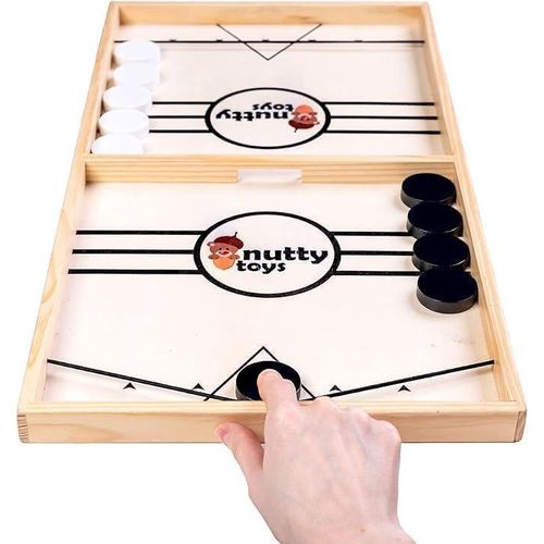 Sling Puck Family Game XL - Fast & Rapid Tabletop Table Battle, Top Xmas Gift 2023, Unique Kids & Adults Christmas Stocking Stuffer Idea, Best Teenage Girl, Teen Boy & Tween Holiday Present