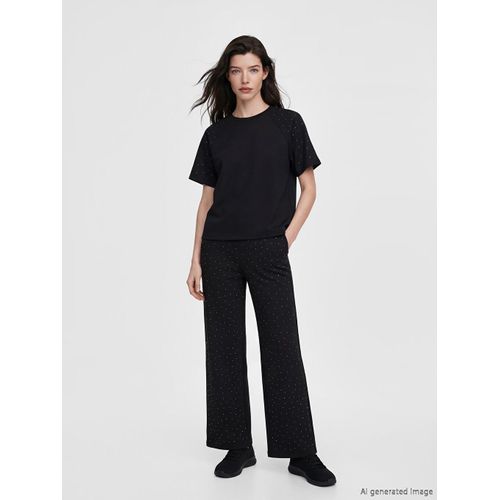 Woman Black Blouse