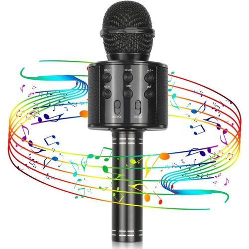 Los mejores regalos para niños, micrófono inalámbrico de karaoke Bluetooth para regalos de cumpleaños para niñas de 4 a 12 años de edad, calcetines de Navidad para niñas de 4 a 12 años, color