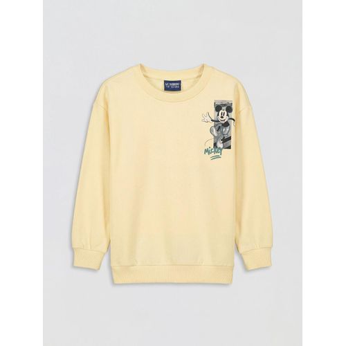 Boy's Mickey Mouse Print Sweatshirt