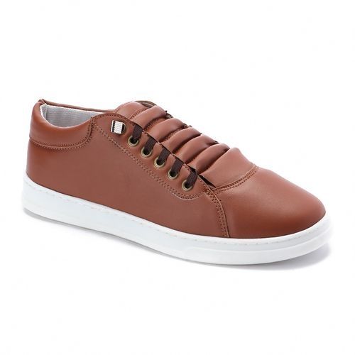 Leather Fashion Sneakers - HAVAN - (22)