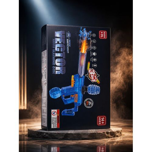Vector Storm Pro Submachine Gun – 3-in-1 Foam Drum Shooting Pistol