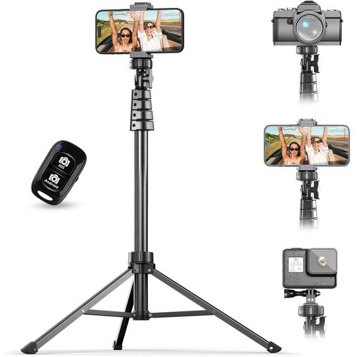 Pk-996 (170mm) tripod stand compatible with camera, mobile phone and travel, tripod stand for camera and monopod, iPad and mobile phone, lightweight stand for professional digital work up to 1kg (Blue-Cama)