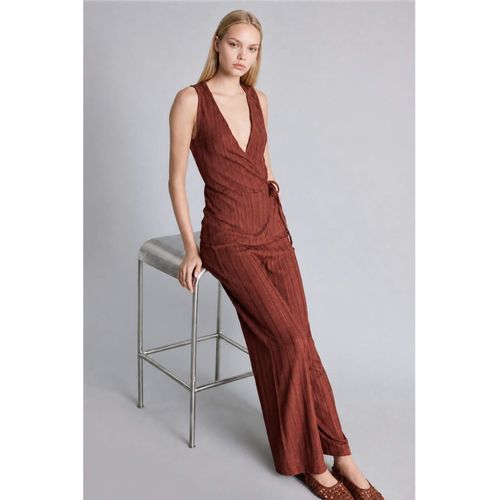 Wide Leg Wrinkled Textured Trousers