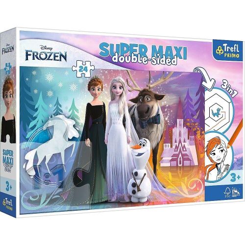 The Merry World of Frozen Double Sided Puzzle (3 in 1) 24 Pieces - 41000