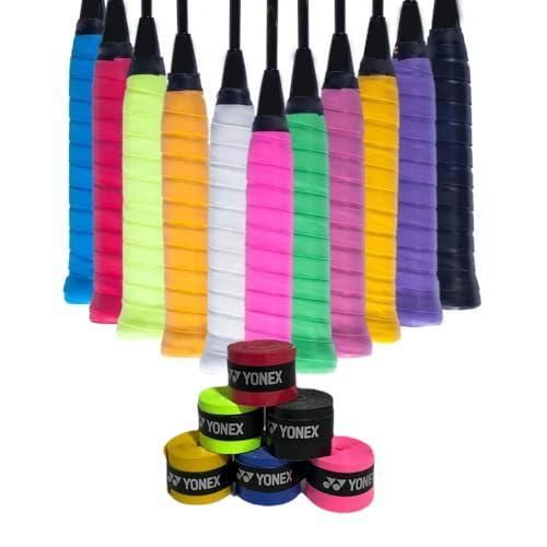 Anti-Slip, Highly Absorbent Polyurethane Grip Tape Set, 5 Pieces, for Renewing and Enhancing Your Racket Strokes, Multi- Multicolour