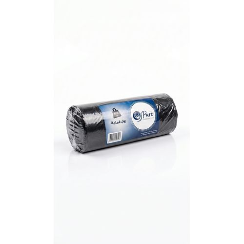 Garbage Bag Rolls 500g Heavy Duty Black Trash Bags Plastic Eco Friendly Waste Bin Liners High Capacity Tarp Roll Tough Commercial Industrial Drawstring Garbage Bags Tear Resistant