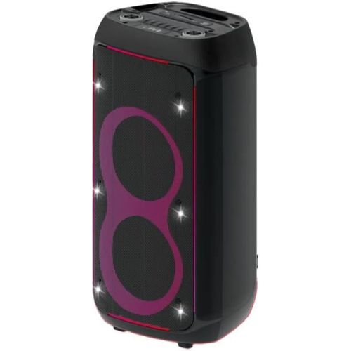 Bluetooth Speaker System 8 with Deep Bass, 60W RMS, Rechargeable 5400mAh , LED Party Lights, USB/SD Input, Remote Control – AH-8550