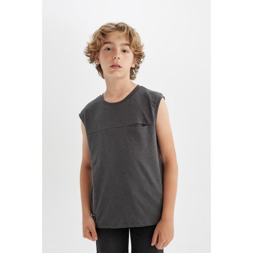 Boy Crew Neck Regular Fit Athlete - Anthra