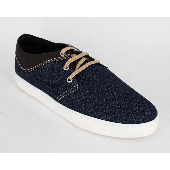 Casual Style Sneakers - Navy Blue