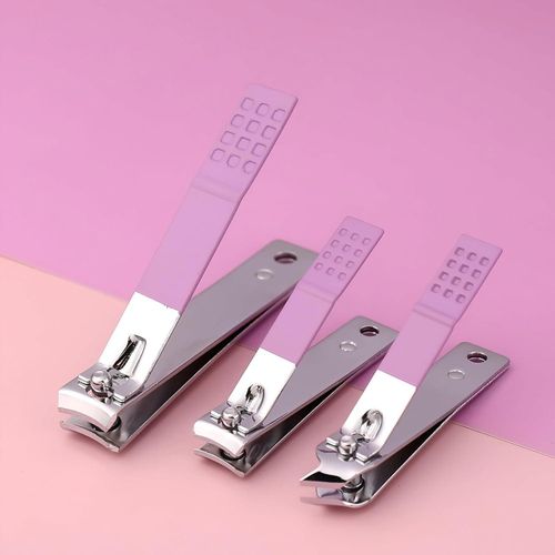 12-Piece Manicure Pedicure Set, Stainless Steel, With PU Leather Case, Portable Nail Care Kit for Travel & Home (Purple)