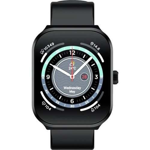 X Watch 3 Plus Smart Watch for Unisex, AMOLED Display, 2.1 Inch, Black - XW3P
