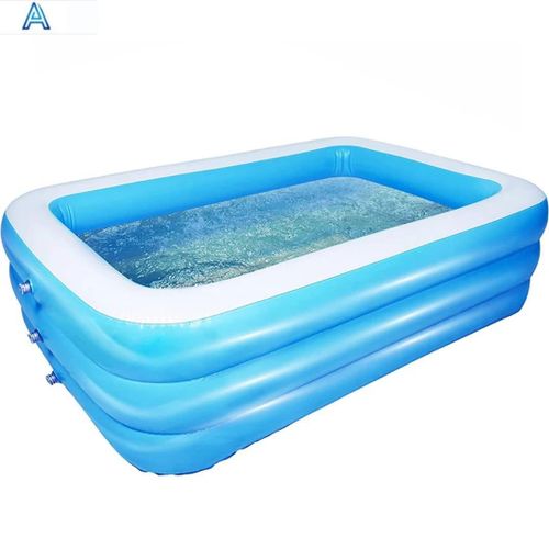 Inflatable children's swimming pool for home use