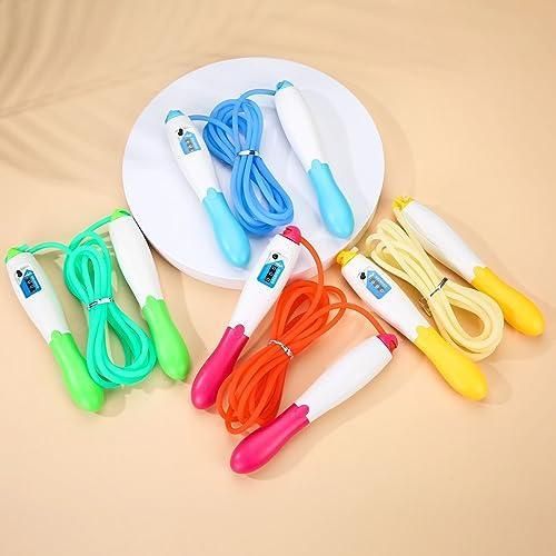 Sport Q Digital Counter Jump Rope for Men, Women and Kids, Adjustable Jump Rope for Fitness and Fat Burning Exercises with Tangle-Free Design and Comfortable Hand Grips (Color)
