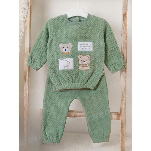 Winter Boys Pajama Set - TWO Pieces Set - 1240 - G