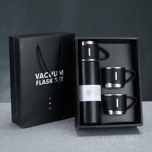 5Qebhram vacuum insulated flask, 500ml capacity, made of stainless steel, with a cup, for storing coffee, water, and hot and cold drinks (multi-colored).