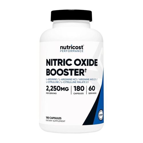 Nitric Oxide Booster 2250mg Per Serving - 180 Capsules