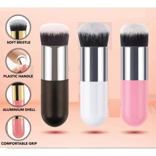 Foundation Brush, Complete Makeup Brush, Ideal for Blending Cosmetics