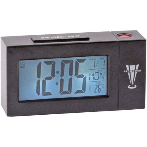 Multi function lcd digital alarm clock with voice control projector time calendar and temperature