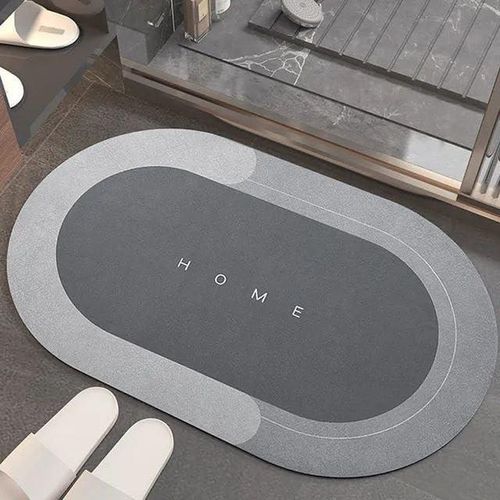 Highly absorbent memory foam bath mat set suitable for bathrooms and indoor use quick drying and non-slip made from mixed materials.