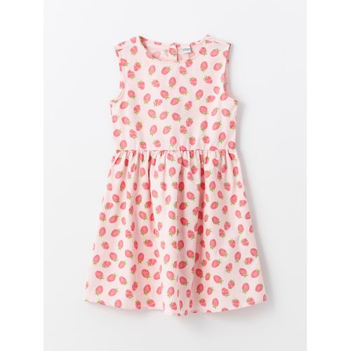 Crew Neck Sleeveless Girl Dress