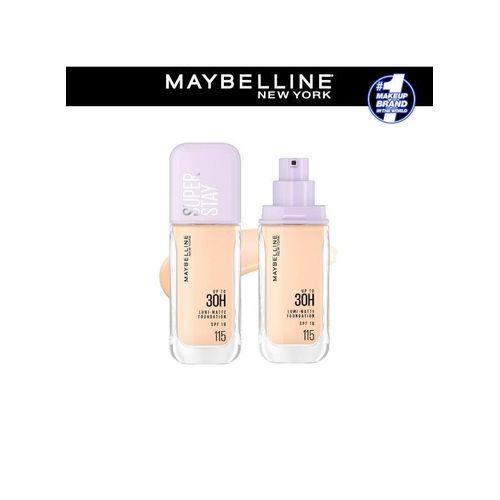 MAYBELLINE NEW YORK MAYBELLINE SUPER STAY LUMI-MATTE FOUNDATION 30H LONGWEAR, LIGHTWEIGHT, WATERPROOF, SWEATPROOF, HEATPROOF, STAY TRUE TO TONE ALL DAY, 115