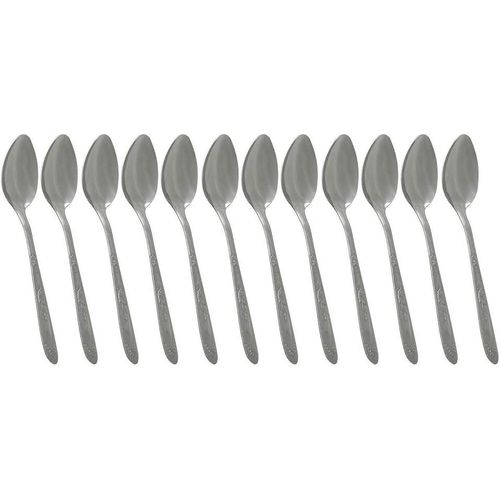 Stainless Steel 6 Piece Teaspoon Set, Silver 53