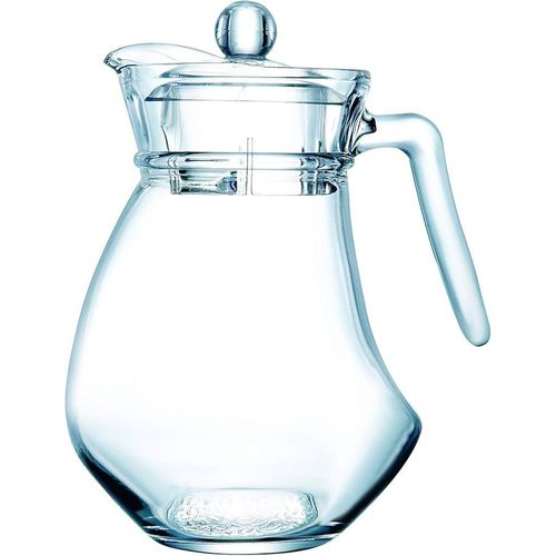glass jug with a wavy design, produced by Luminarc.