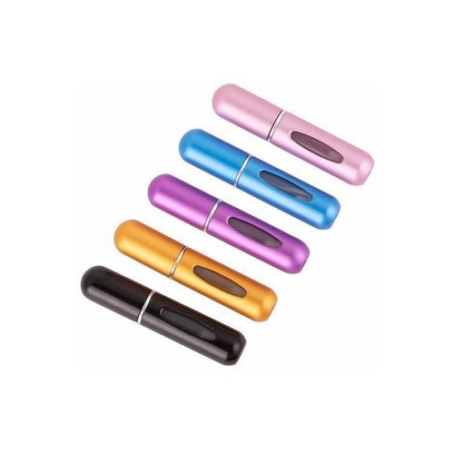 5-Piece Refillable 5ml Perfume Atomizer Set - Travel-Friendly Sprayers