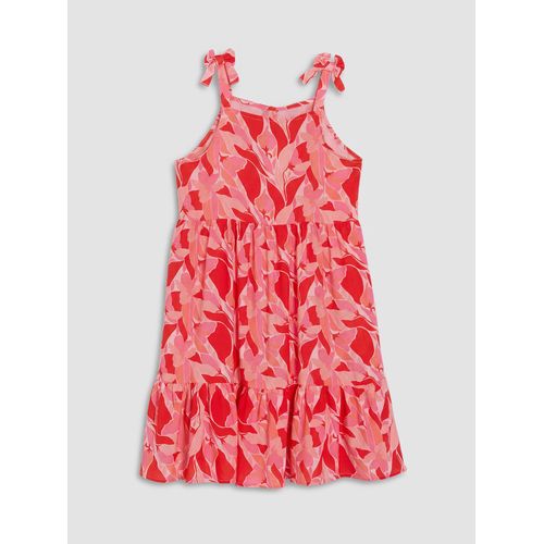 Square Neck Sleeveless Girl Dress