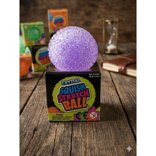 Crystal Squish Stretch Ball Sensory Fidget Toy for Stress Relief