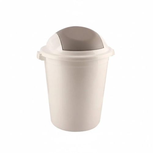 Plastic Outdoor Garbage Bin With Swing Lid, 30 Liter, - Multicoloured