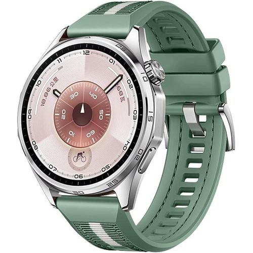 Watch Band Compatible with Itel O-15 Band Quick Release Replacement band- (Only Strap) 22mm Width Nylon Silicone Material green