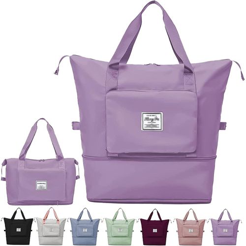 Large Capacity Folding Travel Bag,Portable Foldable Travel Lightweight Waterproof Oxford Fabric Duffel Bag Carry Luggage Bag for Expandable Weekender Sports, Gym, Vacation