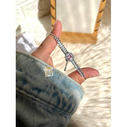 Unique Design Little Girl Pendant Bracelets For Women Girls, Stylish Bangles With Cubic Zirconia,Delicate lucky Jewelry