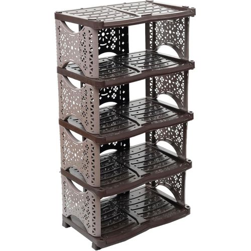Modern plastic belt organizer 5 tiers Spanish style dimensions 31 cm deep 48 cm wide 100 cm high multi-colored 00232123
