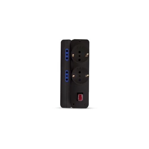 Basic Power Strip 6 Sockets, 3 M Cable, Black