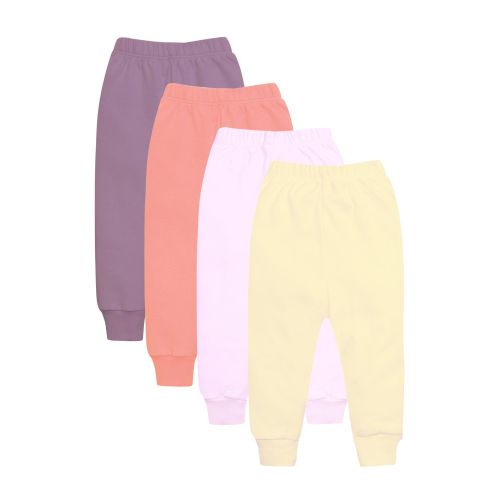 Funny Bunny Pack of 4 Cotton Pants Underwear for Baby Girl (Plain Colors)