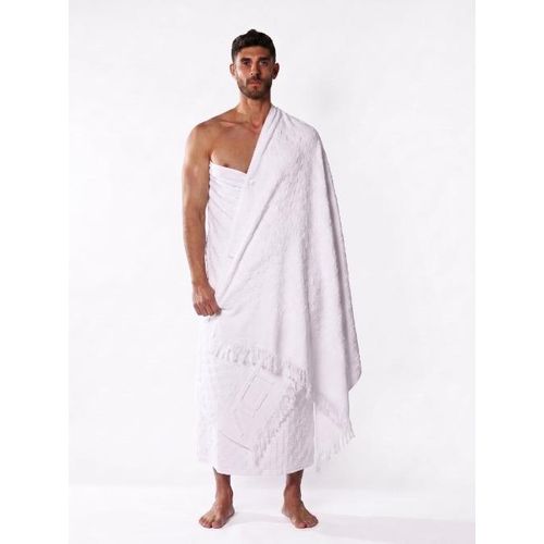 MEN'S IHRAM SET–SNAP-BUTTON - WHITE 210*105