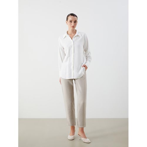 Elastic Waist Carrot Fit Women's Trousers