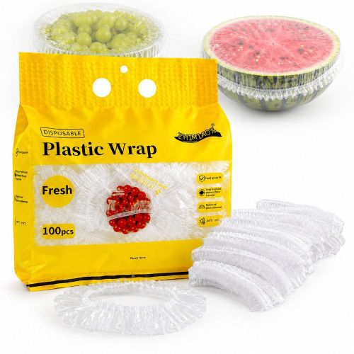 Disposable Elastic Food Cover Plastic Wrap 100 Pieces 40cm - 10-10