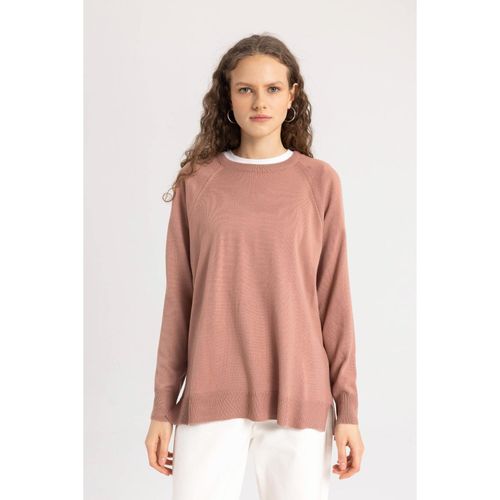 Relax Fit Crew Neck Knit Sweater