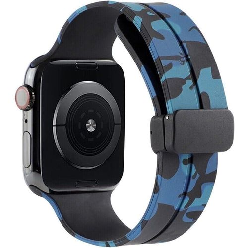 V VOLT متوافق مع حزام ساعة آبل Ultra بأحجام 49مم 45مم 44مم 42مم، حزام ساعة من السيليكون الناعم مع مشبك مغناطيسي متوافق مع iWatch سيريز 8/Ultra/7/SE/6/5/4/3/2/1 L