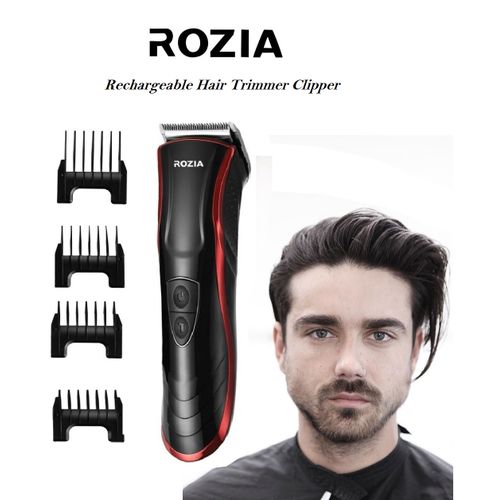 Hq 222t Rechargeable Hair Trimmer Clipper Red Black