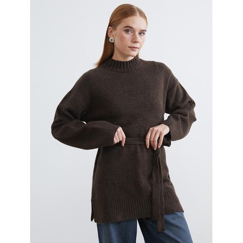 Mock Turtleneck Oversize Women's Knitwear Tunic