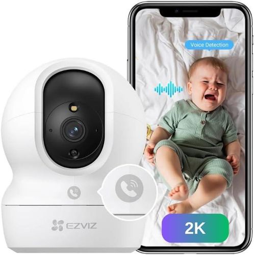 H6c Pro,2K, 3MP New Generation, WiFi Security Camera, Call Button, Night Vision, Motion Detection, Smart Tracking, Two-Way Audio, Works with Alexa