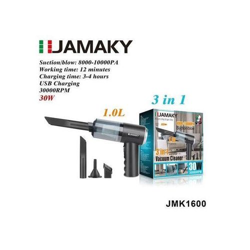 JamakiJMK1600 Vacuum Cleaner – 30W Power, 1.0L Capacity, Italian Technology For Ease And Practicality
