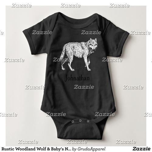Baby Printed Bodysuit - Black