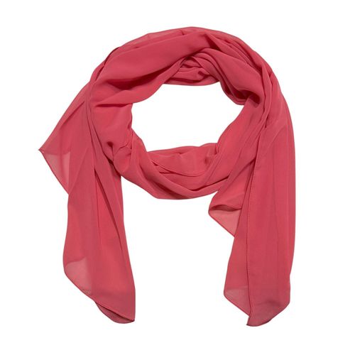 وشاح/سكارف/شال/غطاء/طرحة/حجاب/خمار شيفون سادة للنساء - حجم صغير 150x55سم - بطيخي