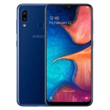 Galaxy A20 - 6.4 بوصة 32 جيجا بايت ثنائي الشريحة 4G موبايل - أزرق